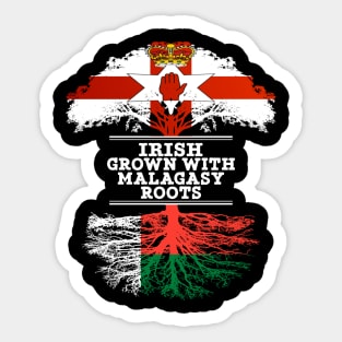 Northern Irish Grown With Malagasy Roots - Gift for Malagasy With Roots From Madagascar Sticker